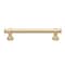 Gliderite Hardware 5-1/16 in. Center to Center Champagne Gold Classic Euro Bar Pull - 4361-128-CHPG 4361-128-CHPG-1 - alternate 1